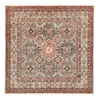 Tapis Gabbeh - Persan Kashkuli carré  - 195 x 195 cm - beige foncé