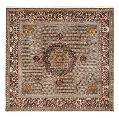 Tapis persan - Tabriz - Royal carré  - 252 x 247 cm - marron
