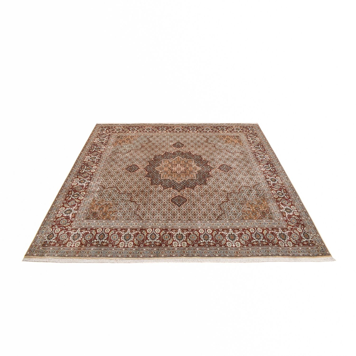 Tapis persan - Tabriz - Royal carré  - 252 x 247 cm - marron