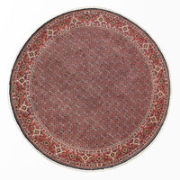 Tapis persan - Bidjar ronde  - 300 x 300 cm - rouge foncé