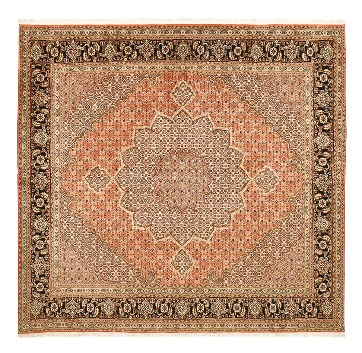Tapis persan - Tabriz - Royal carré  - 253 x 245 cm - beige foncé
