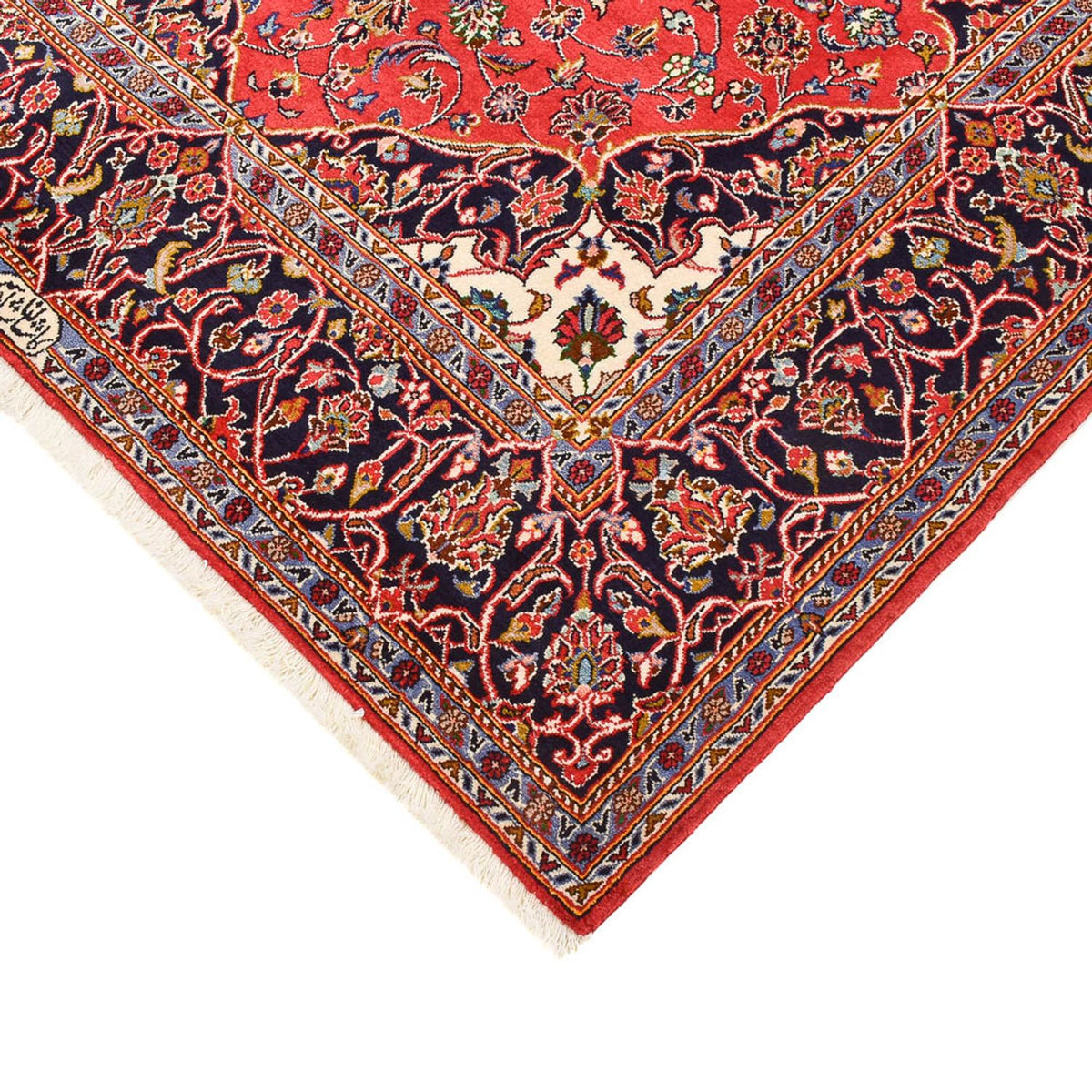 Tapis persan - Keshan - 228 x 142 cm - rouge