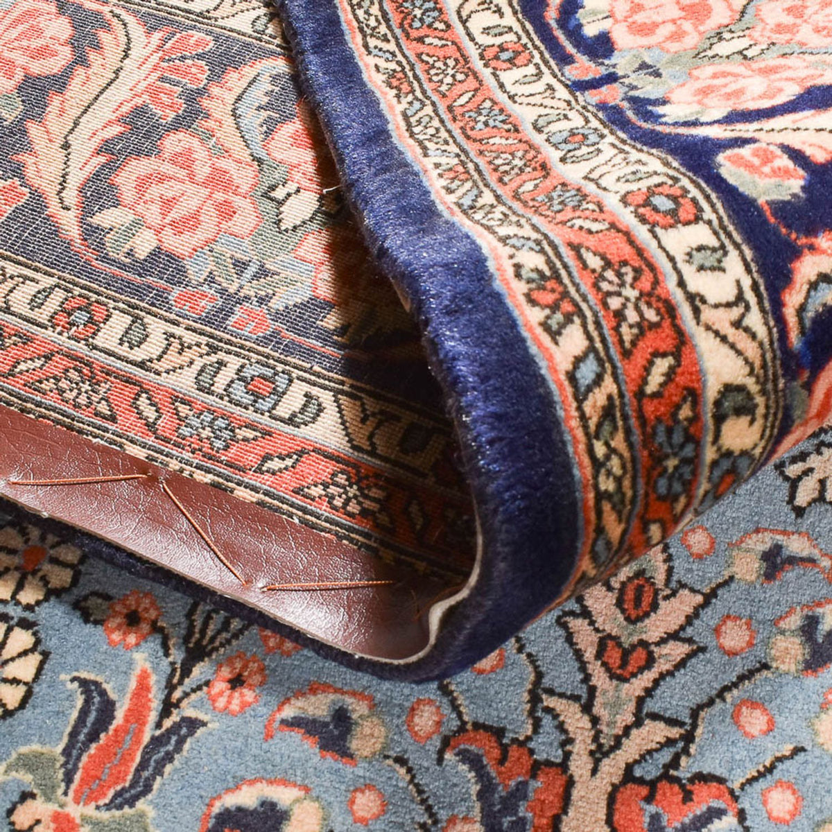 Tapis persan - Bidjar - 310 x 222 cm - bleu clair