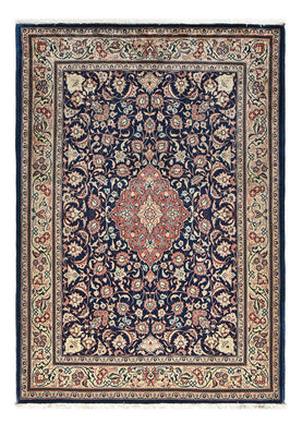 Tapis persan - Classique - 208 x 145 cm - bleu foncé