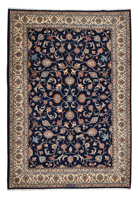 Tapis persan - Royal - 316 x 218 cm - bleu foncé