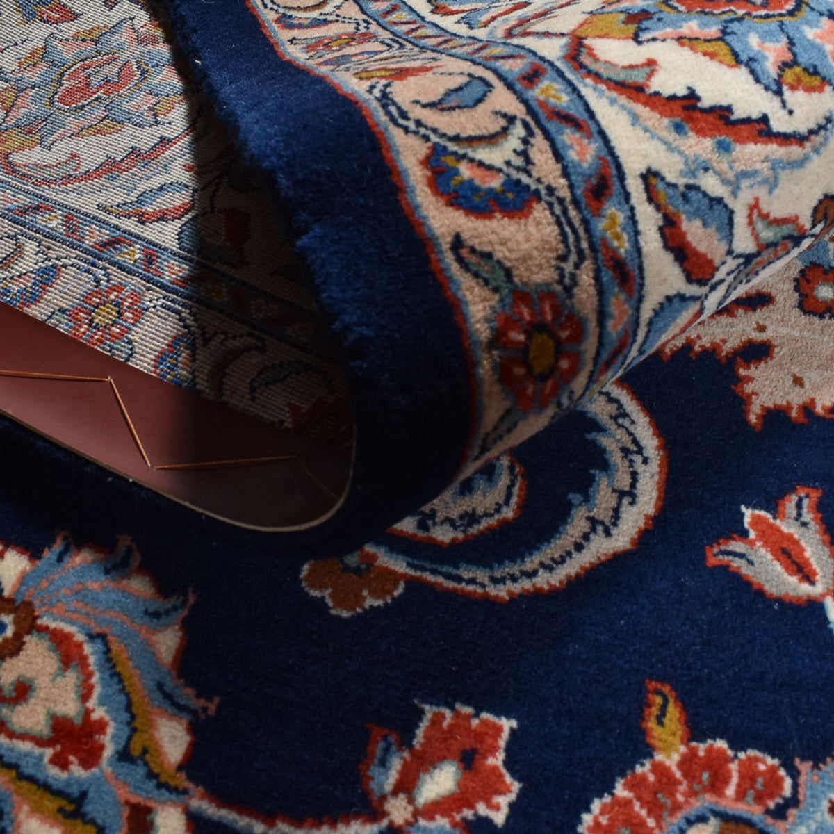 Tapis persan - Royal - 316 x 218 cm - bleu foncé