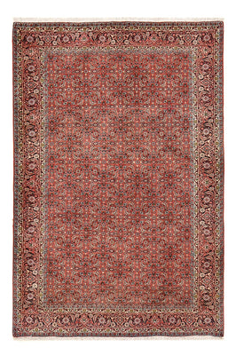 Tapis persan - Bidjar - 195 x 132 cm - rouge foncé