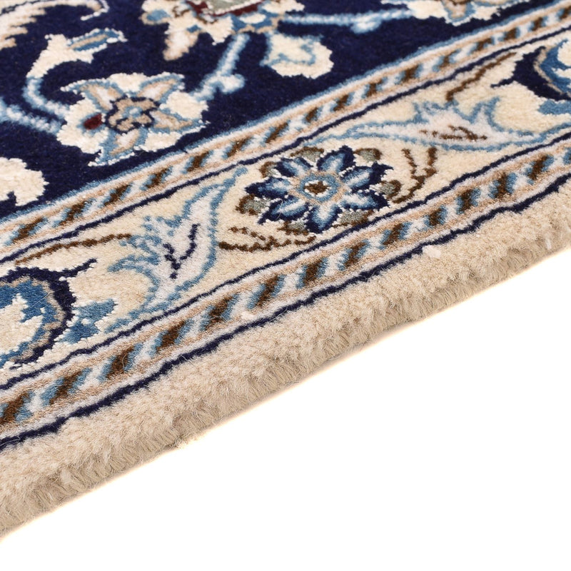 Tapis de couloir Tapis persan - Nain - Royal - 197 x 61 cm - bleu foncé
