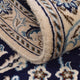 Tapis de couloir Tapis persan - Nain - Royal - 197 x 61 cm - bleu foncé