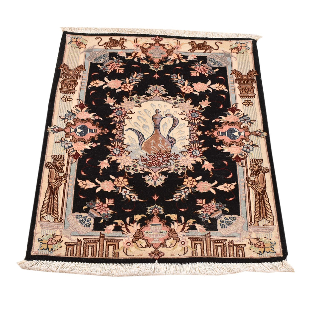 Tapis persan - Tabriz - Royal - 90 x 60 cm - multicolore