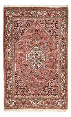 Tapis persan - Bidjar - 130 x 82 cm - rouge clair
