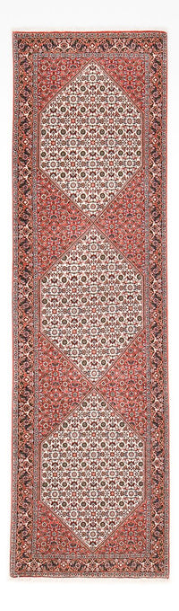 Tapis de couloir Tapis persan - Bidjar - 297 x 85 cm - rouille