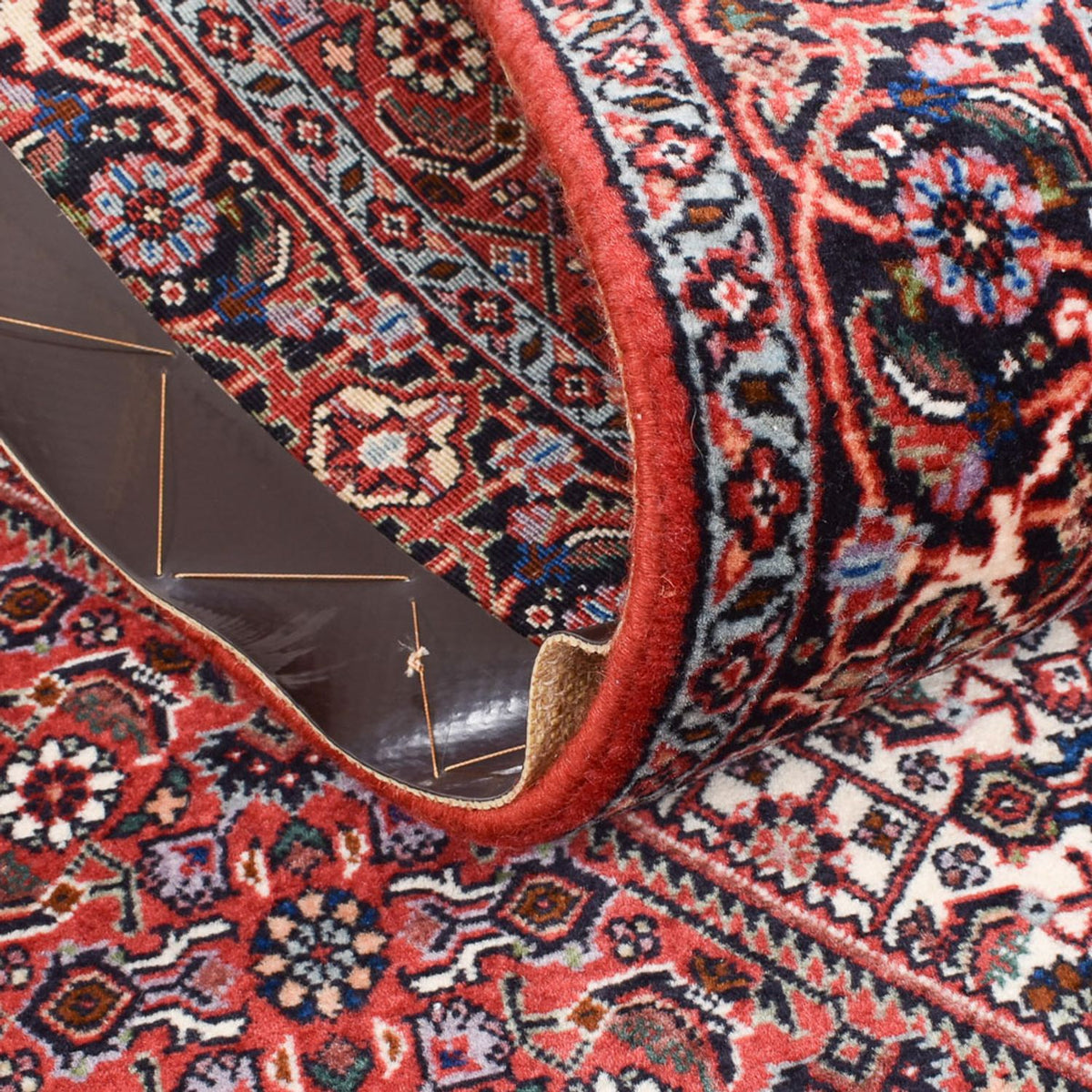 Tapis de couloir Tapis persan - Bidjar - 297 x 85 cm - rouille