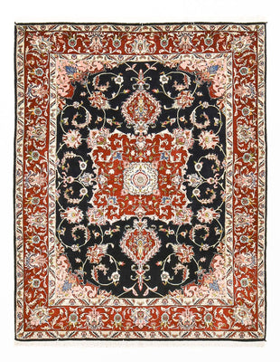 Tapis persan - Ghom - 180 x 140 cm - bleu foncé
