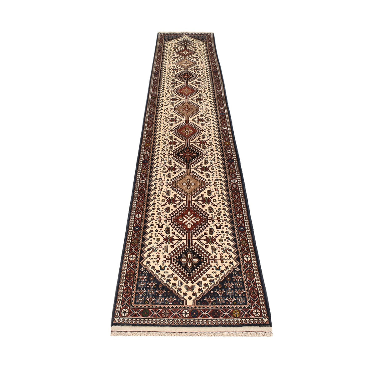 Tapis de couloir Tapis persan - Nomadic - 390 x 70 cm - beige clair