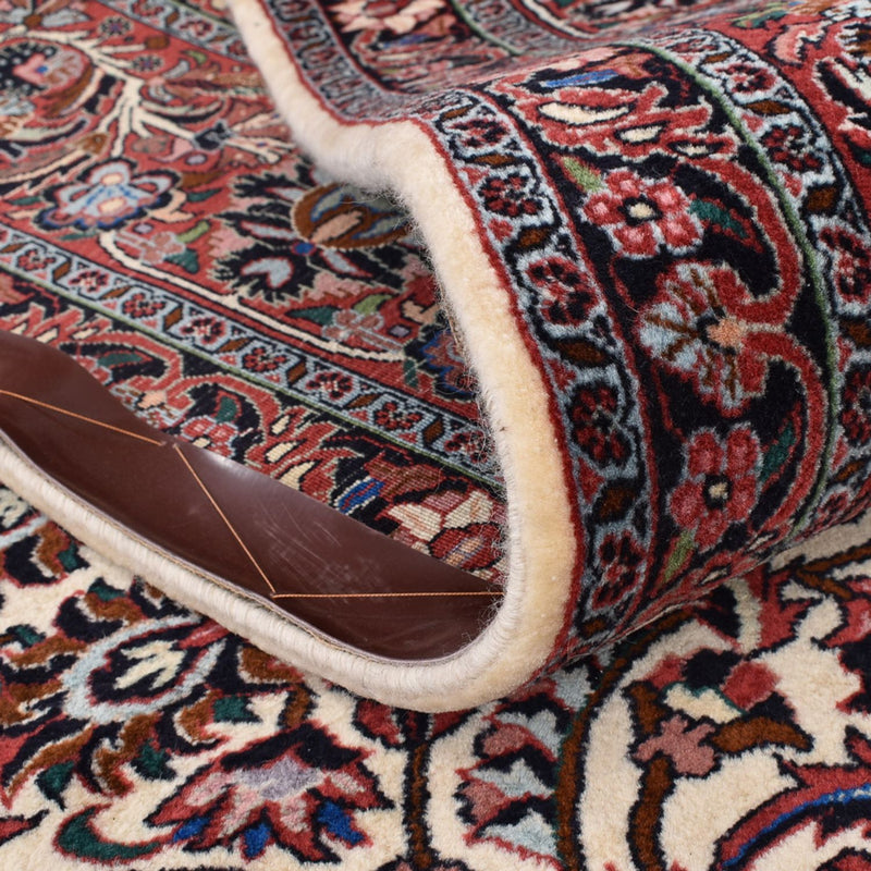 Tapis persan - Bidjar - 400 x 302 cm - rouge bordeaux