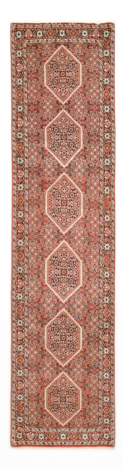 Tapis de couloir Tapis persan - Bidjar - 308 x 77 cm - rouille