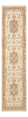 Tapis de couloir Tapis persan - Tabriz - Royal - 370 x 87 cm - beige