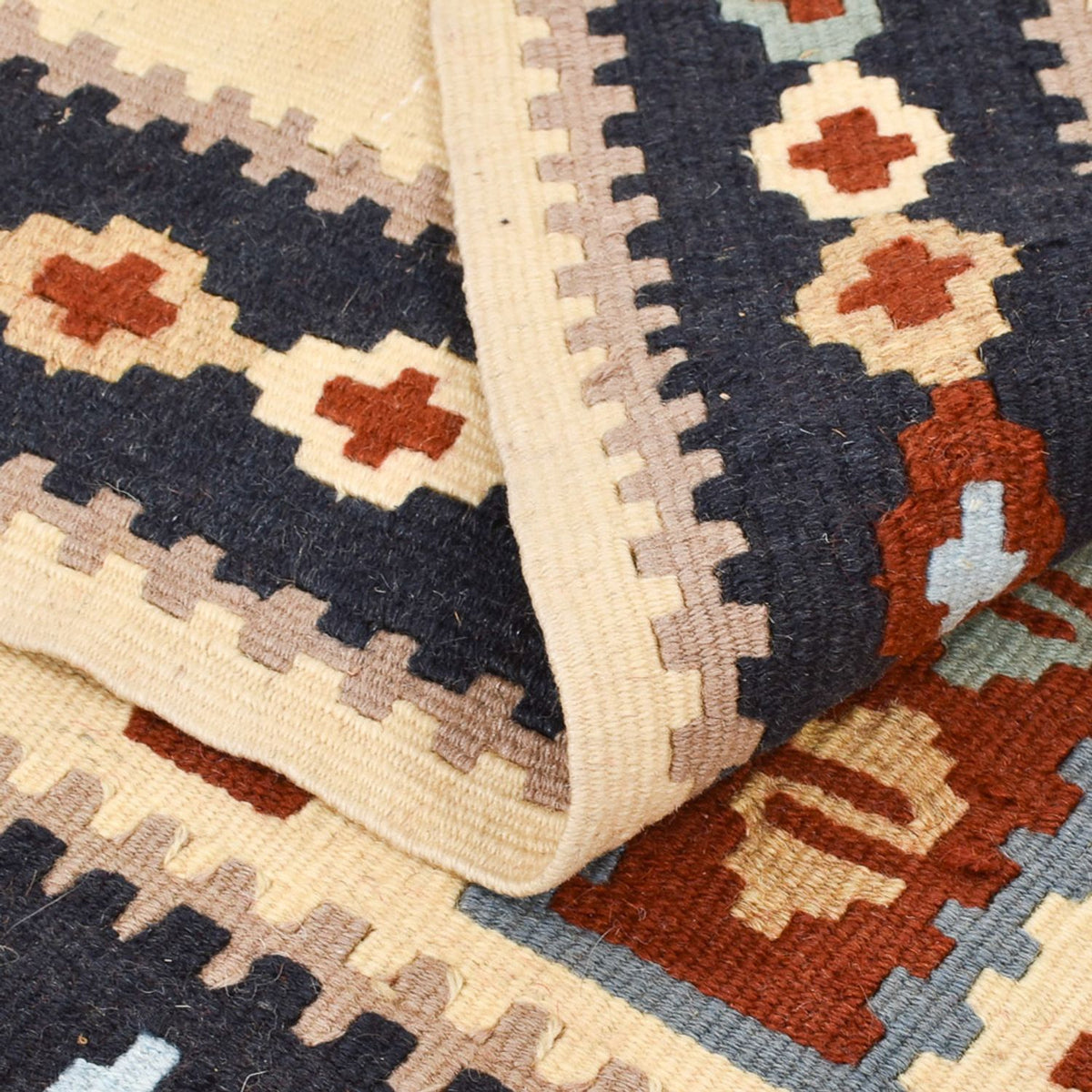 Tapis Kelim - Oriental - 145 x 111 cm - multicolore