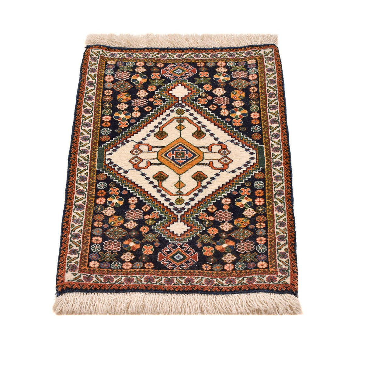 Tapis Gabbeh - Persan Kashkuli - 60 x 35 cm - multicolore