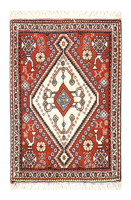 Tapis Gabbeh - Persan Kashkuli - 60 x 35 cm - rouge