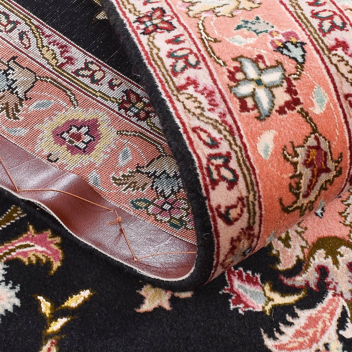 Tapis de couloir Tapis persan - Tabriz - Premium - 210 x 80 cm - bleu foncé