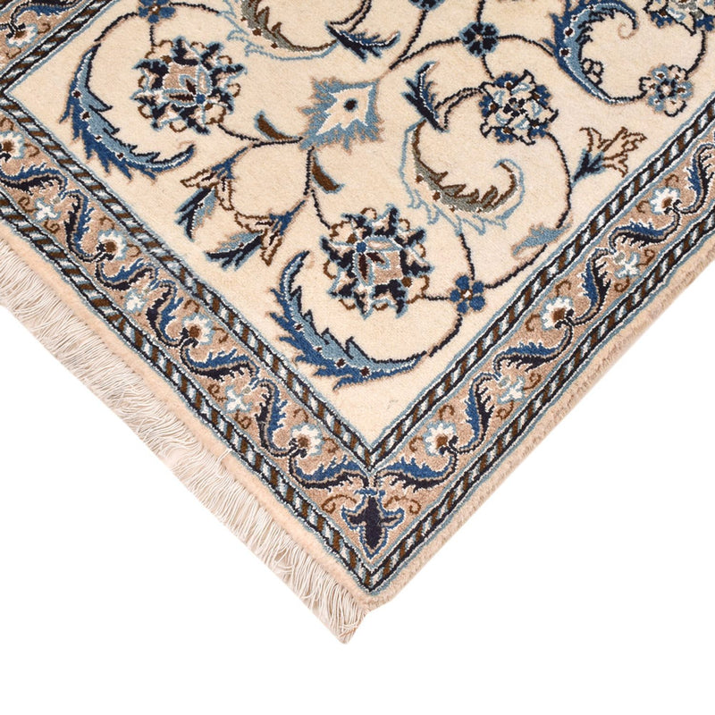 Tapis de couloir Tapis persan - Nain - Royal - 200 x 60 cm - crème