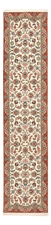 Tapis de couloir Tapis persan - Tabriz - Royal - 301 x 68 cm - beige