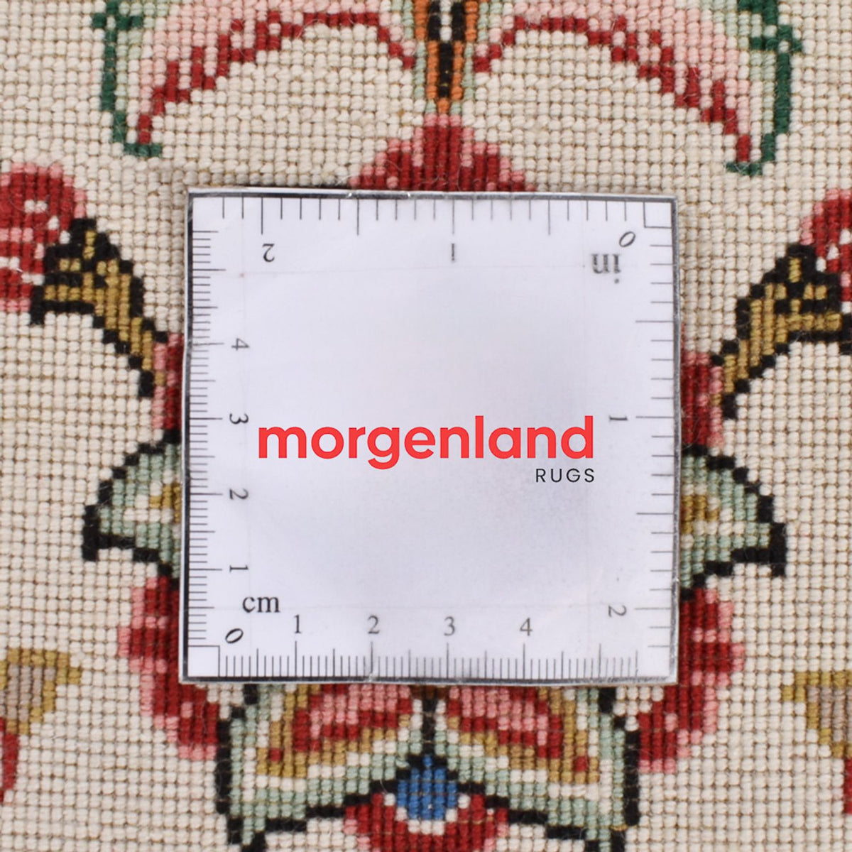 Tapis de couloir Tapis persan - Tabriz - Royal - 301 x 68 cm - beige