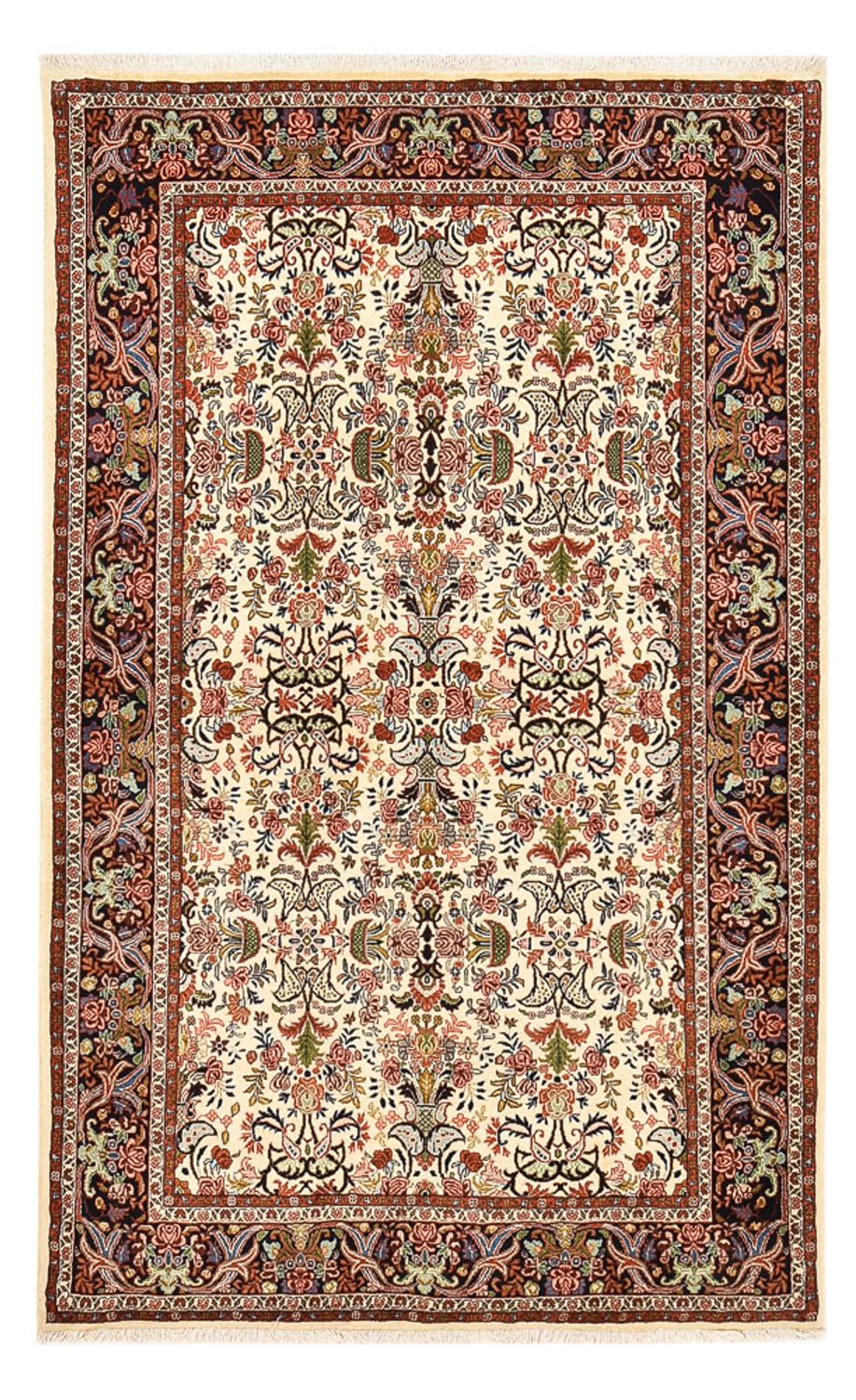 Tapis persan - Bidjar - 227 x 141 cm - beige foncé