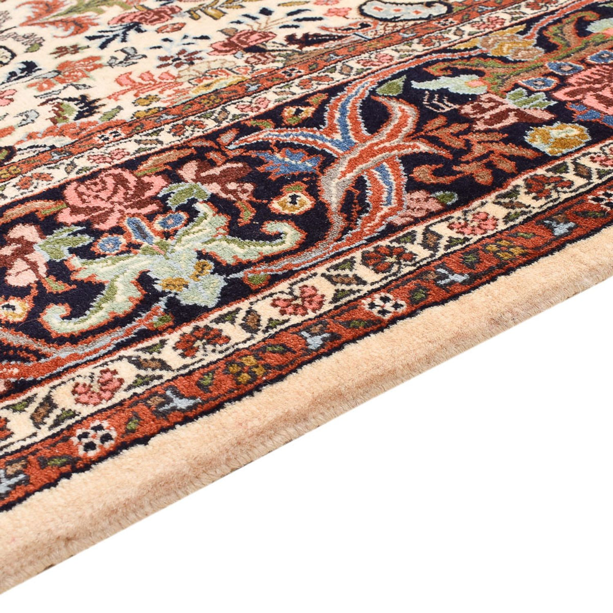 Tapis persan - Bidjar - 227 x 141 cm - beige foncé