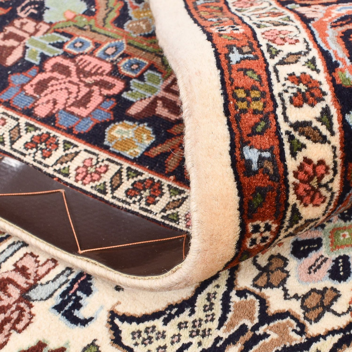 Tapis persan - Bidjar - 227 x 141 cm - beige foncé