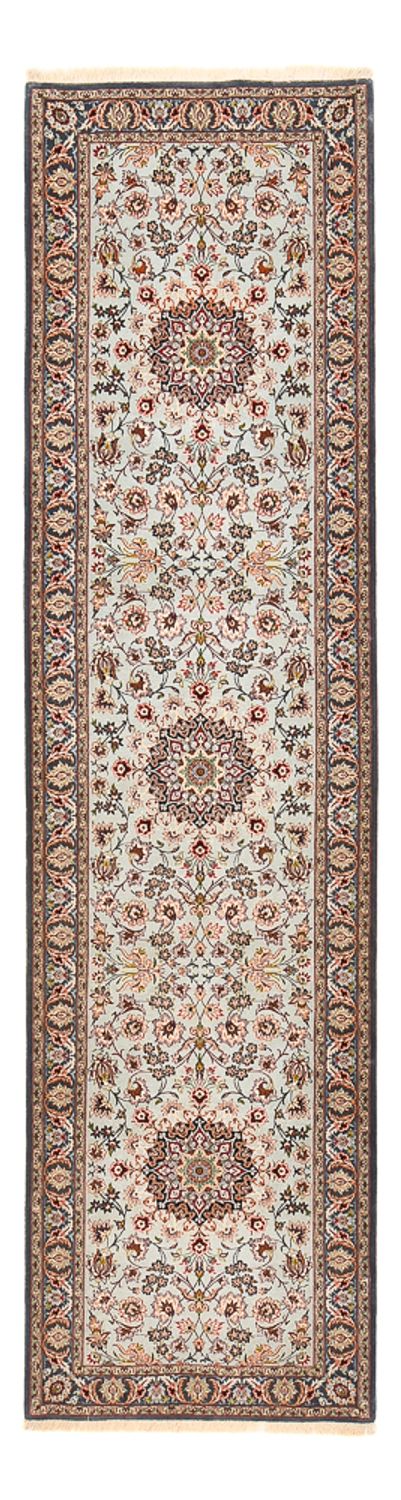 Tapis de couloir Tapis persan - Isfahan - Premium - 313 x 83 cm - rouille