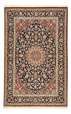 Tapis persan - Isfahan - Premium - 158 x 103 cm - bleu foncé