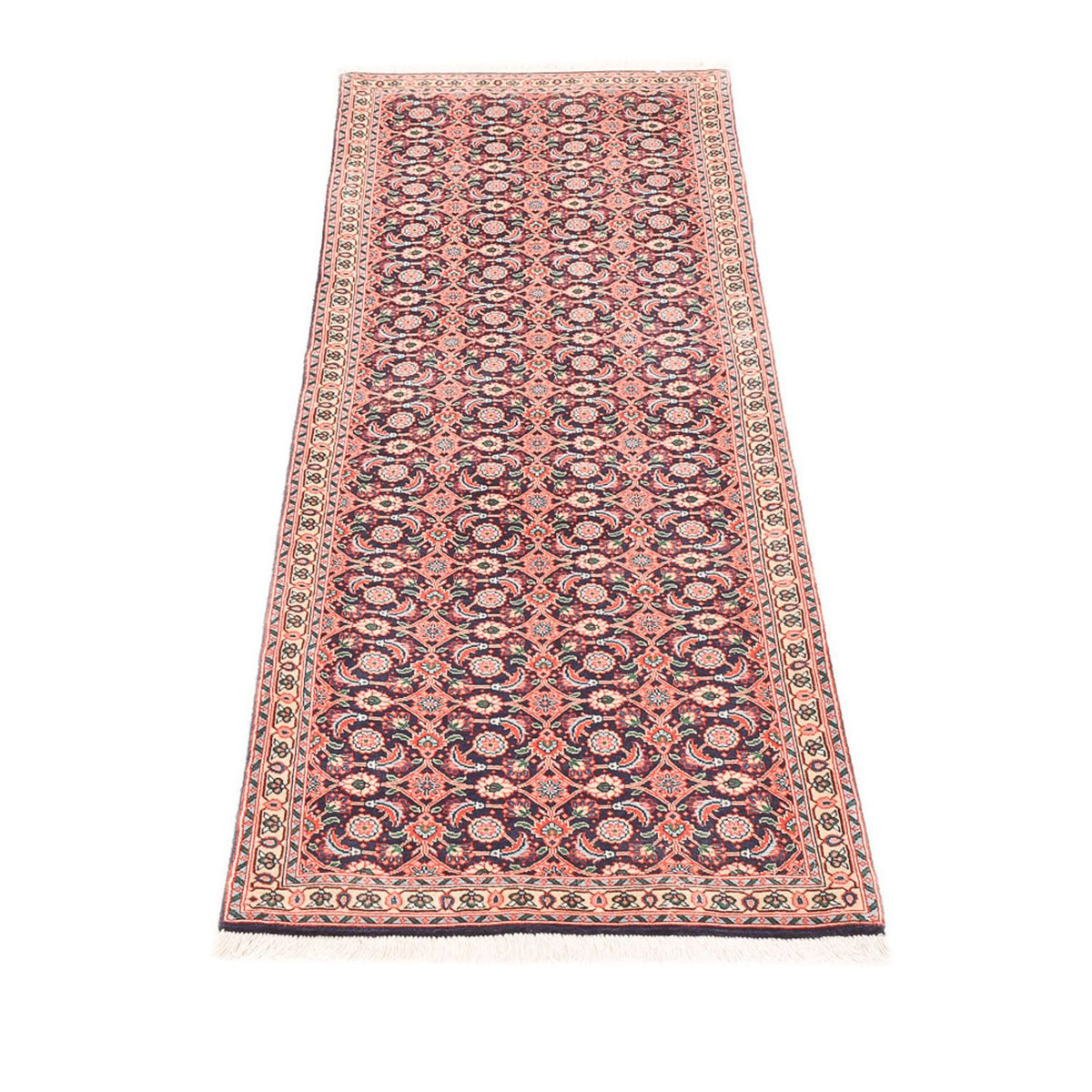 Tapis de couloir Tapis persan - Tabriz - Royal - 192 x 64 cm - rouille