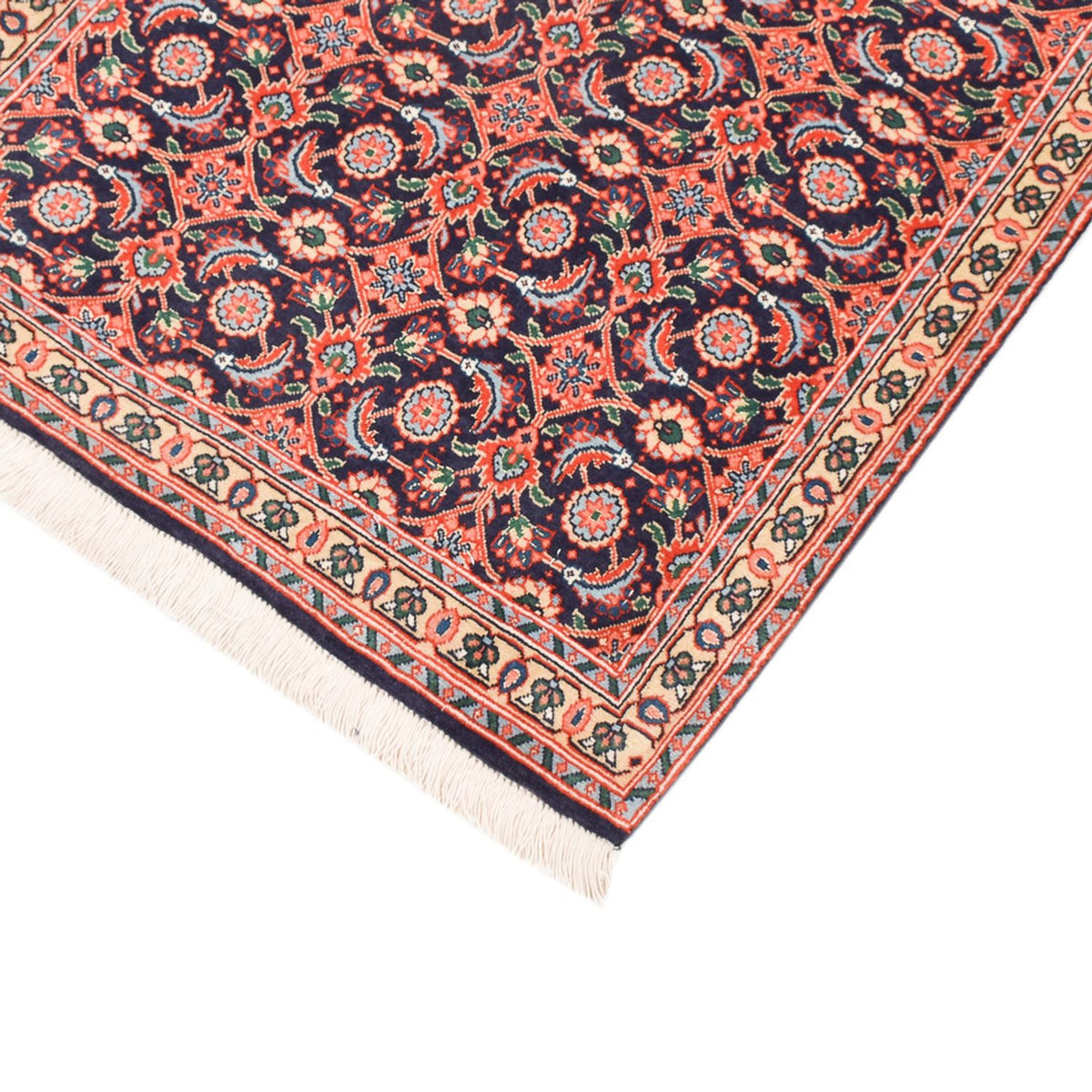 Tapis de couloir Tapis persan - Tabriz - Royal - 190 x 64 cm - rouille