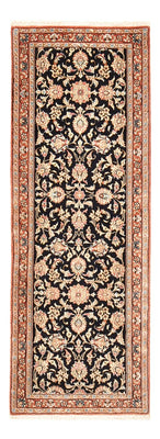 Tapis de couloir Tapis persan - Ghom - Royal - 150 x 52 cm - bleu foncé