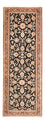 Tapis de couloir Tapis persan - Ghom - Royal - 150 x 52 cm - bleu foncé