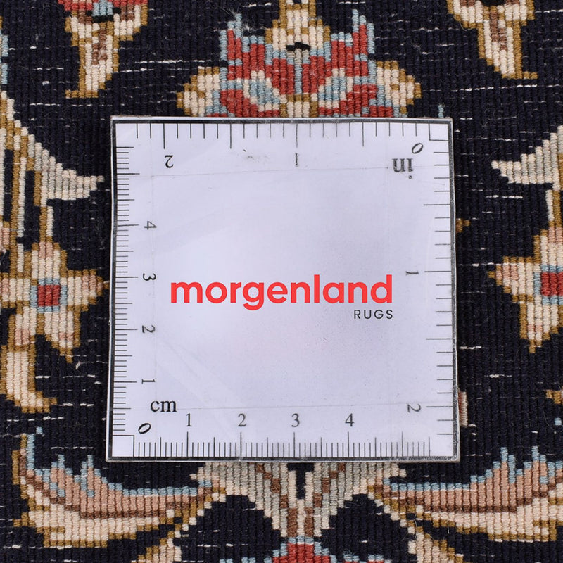 Tapis de couloir Tapis persan - Ghom - Royal - 150 x 52 cm - bleu foncé