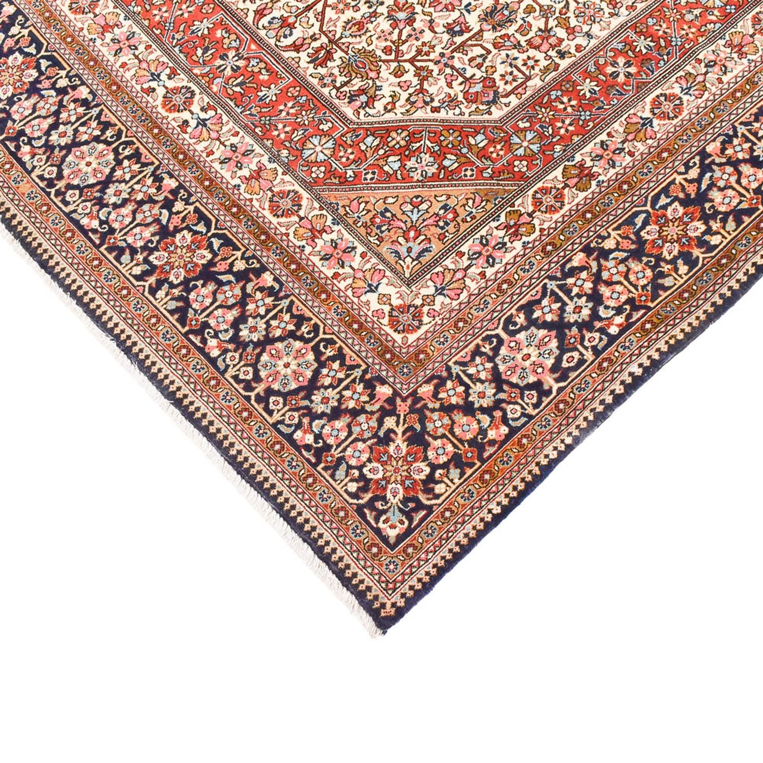 Tapis persan - Ghom - 220 x 136 cm - rouille