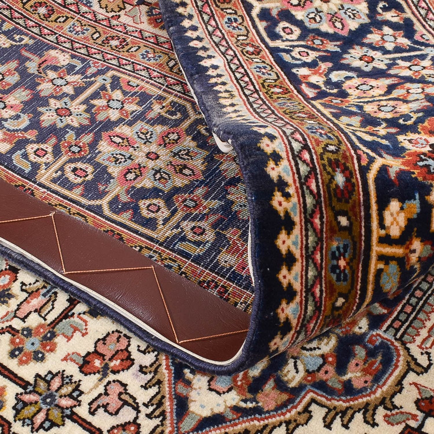 Tapis persan - Ghom - 220 x 136 cm - rouille