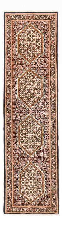 Tapis de couloir Tapis persan - Bidjar - 267 x 72 cm - rouille