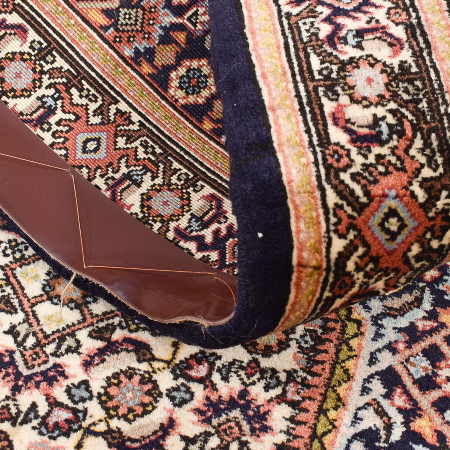 Tapis de couloir Tapis persan - Bidjar - 267 x 72 cm - rouille