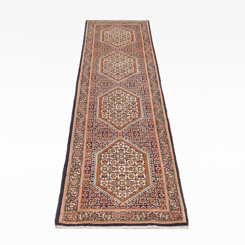 Tapis de couloir Tapis persan - Bidjar - 267 x 72 cm - rouille