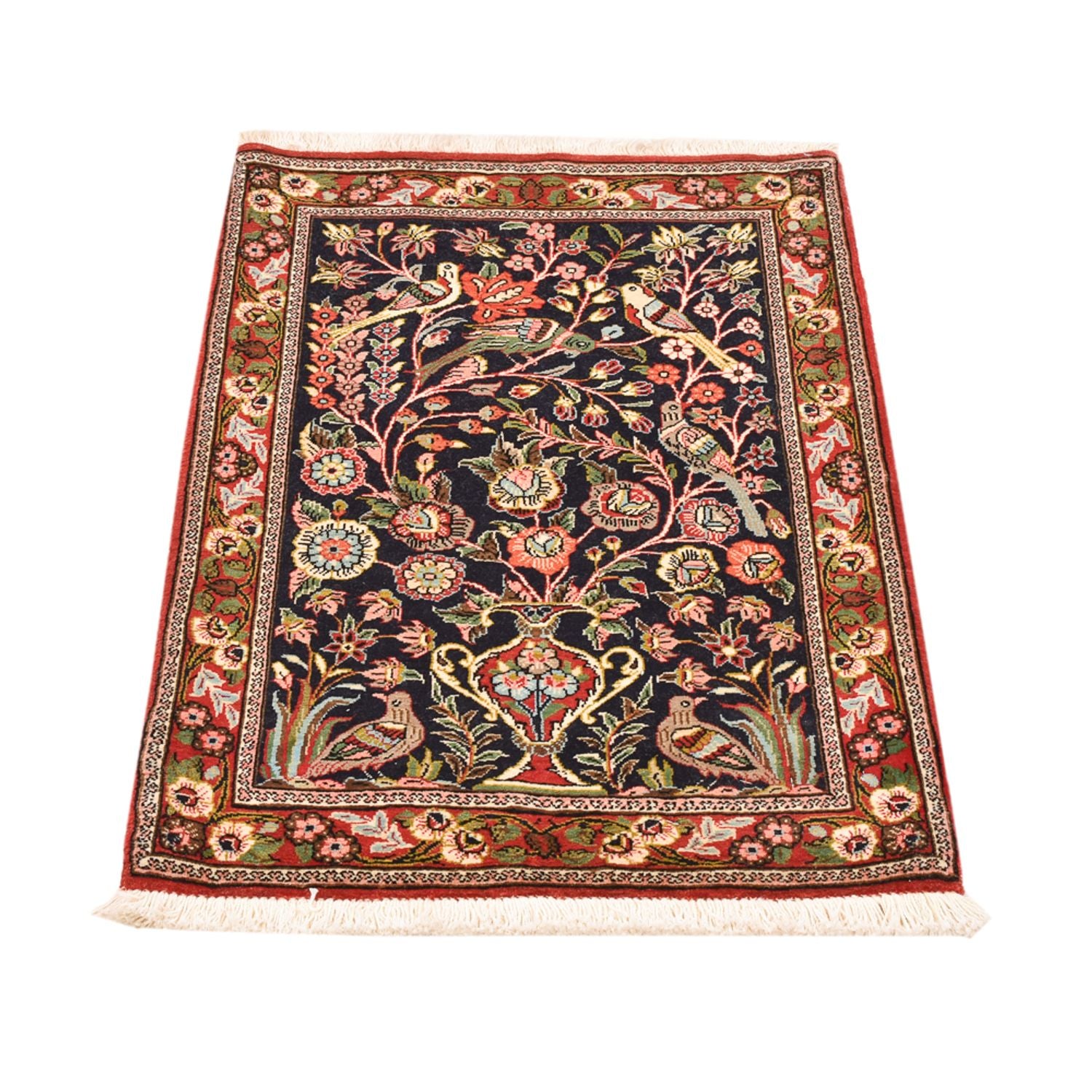 Tapis persan - Ghom - 81 x 57 cm - multicolore
