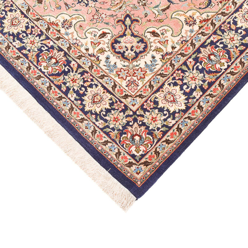 Tapis persan - Ghom - Royal - 216 x 135 cm - rouge clair