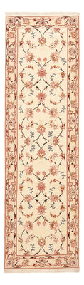 Tapis de couloir Tapis persan - Tabriz - Royal - 262 x 77 cm - beige