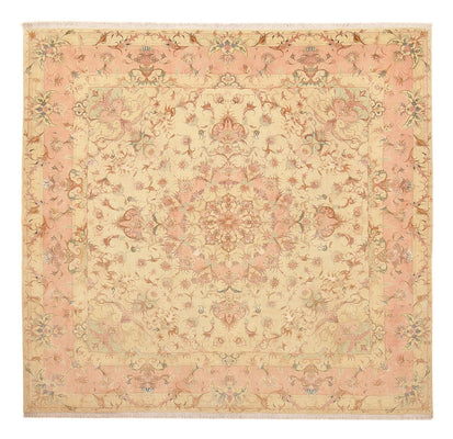 Tapis persan - Tabriz - Royal carré  - 248 x 242 cm - beige clair