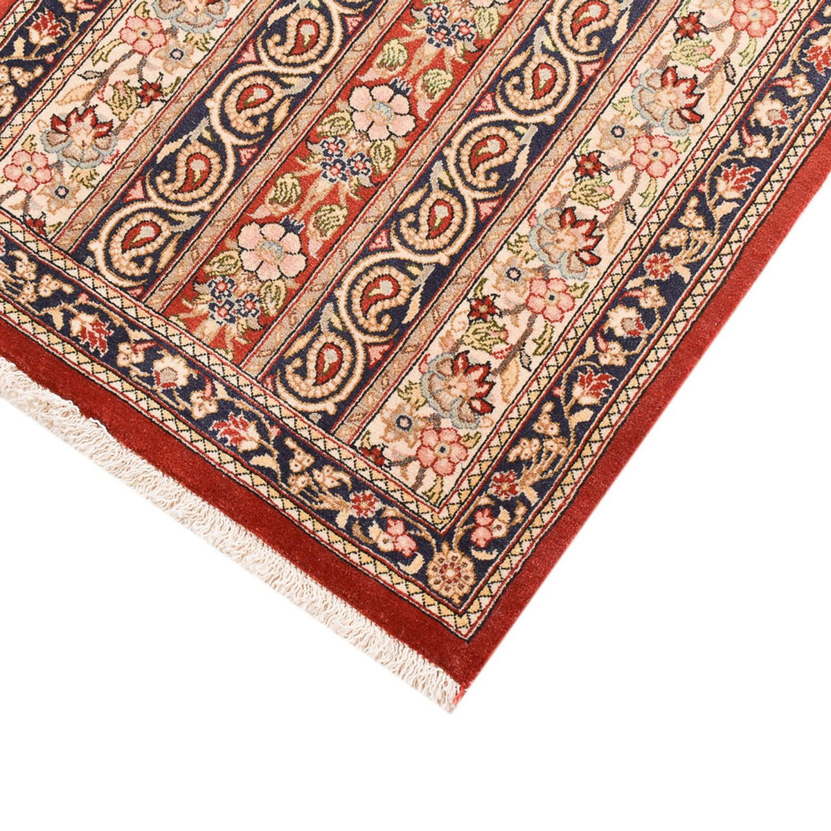 Tapis de couloir Tapis persan - Ghom - Royal - 156 x 55 cm - beige foncé