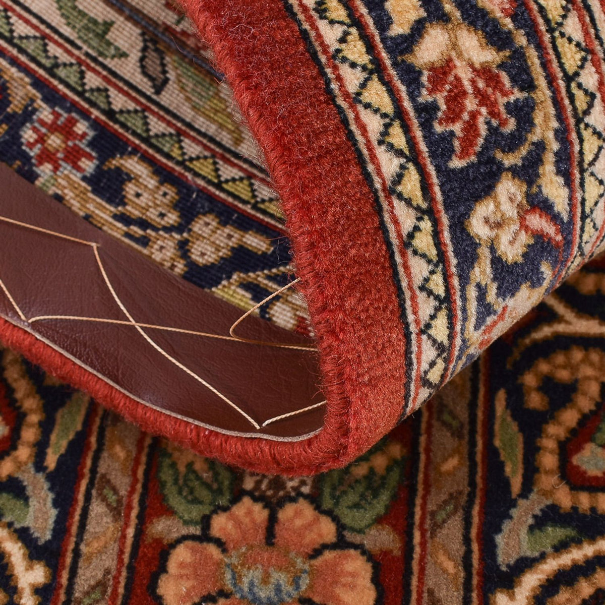 Tapis de couloir Tapis persan - Ghom - Royal - 156 x 55 cm - beige foncé